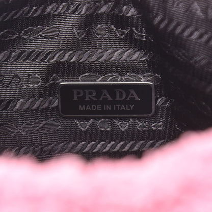Prada Terry Cloth Mini Re-Edition 2000 Bag Petalo Black 6 of 8