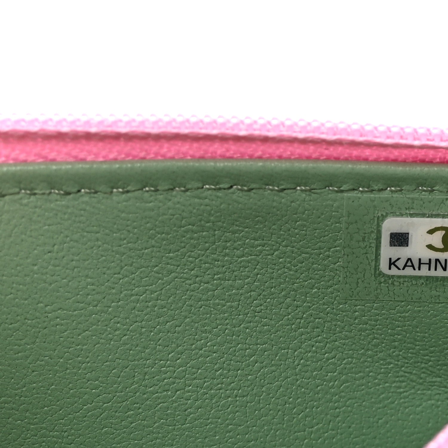 Chanel Lambskin Quilted Flap Phone Holder With Chain Lilac Light Green 8 of 12