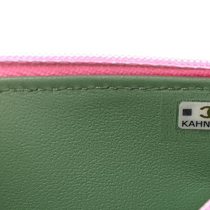 Chanel Lambskin Quilted Flap Phone Holder With Chain Lilac Light Green 8 of 12