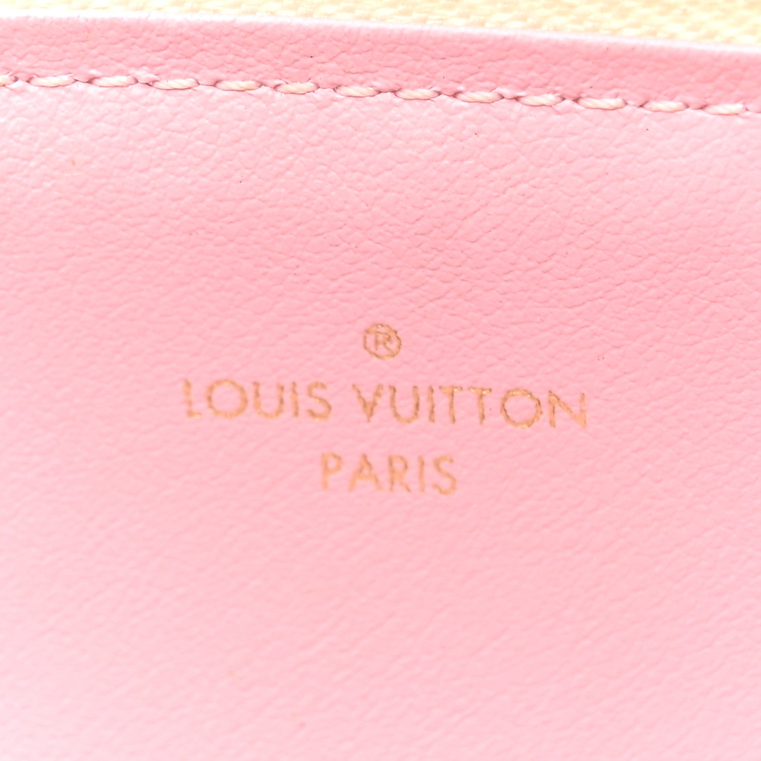 Louis Vuitton Damier Azur Felicie Chain Wallet Zippered Insert Rose Ballerine 6 of 10