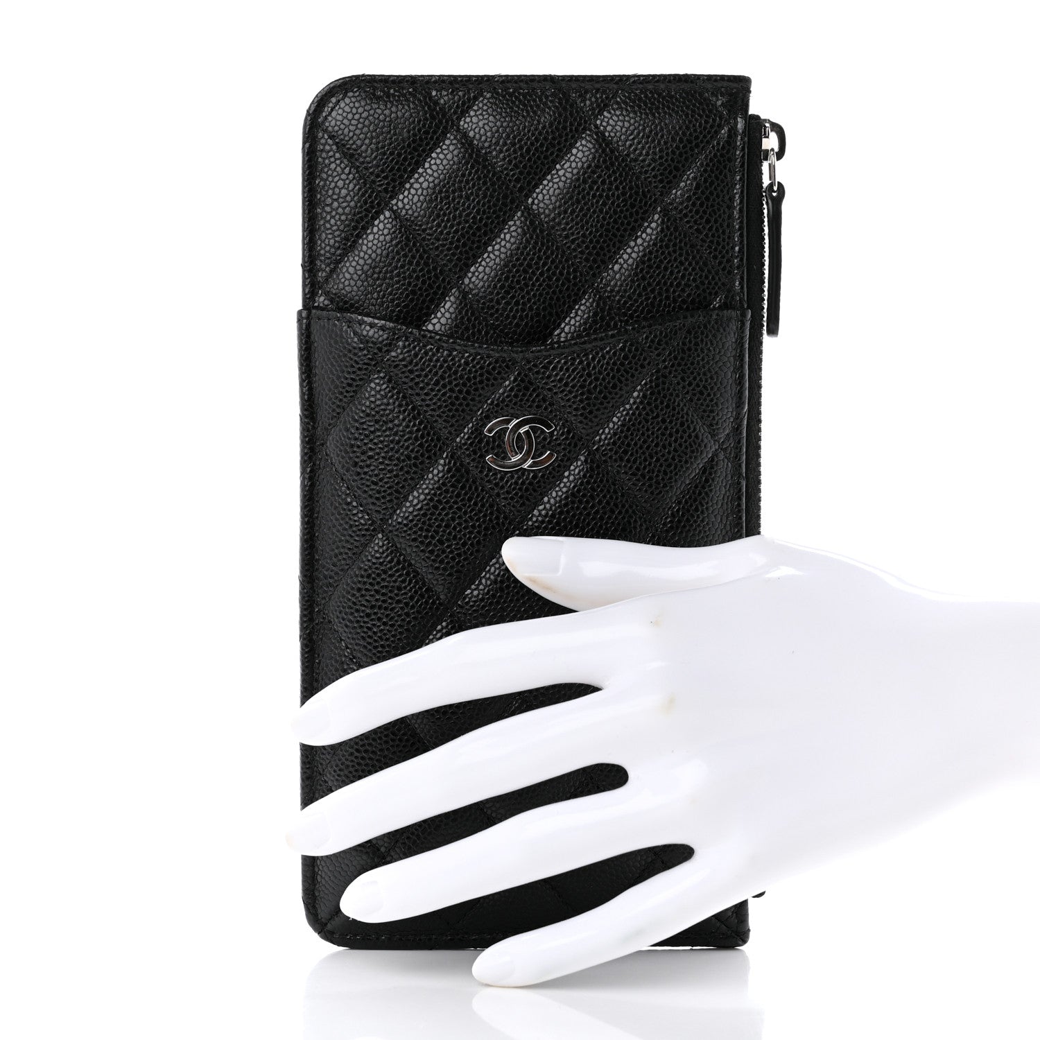 Chanel Caviar Quilted Classic iPhone Pouch Black 2 of 7