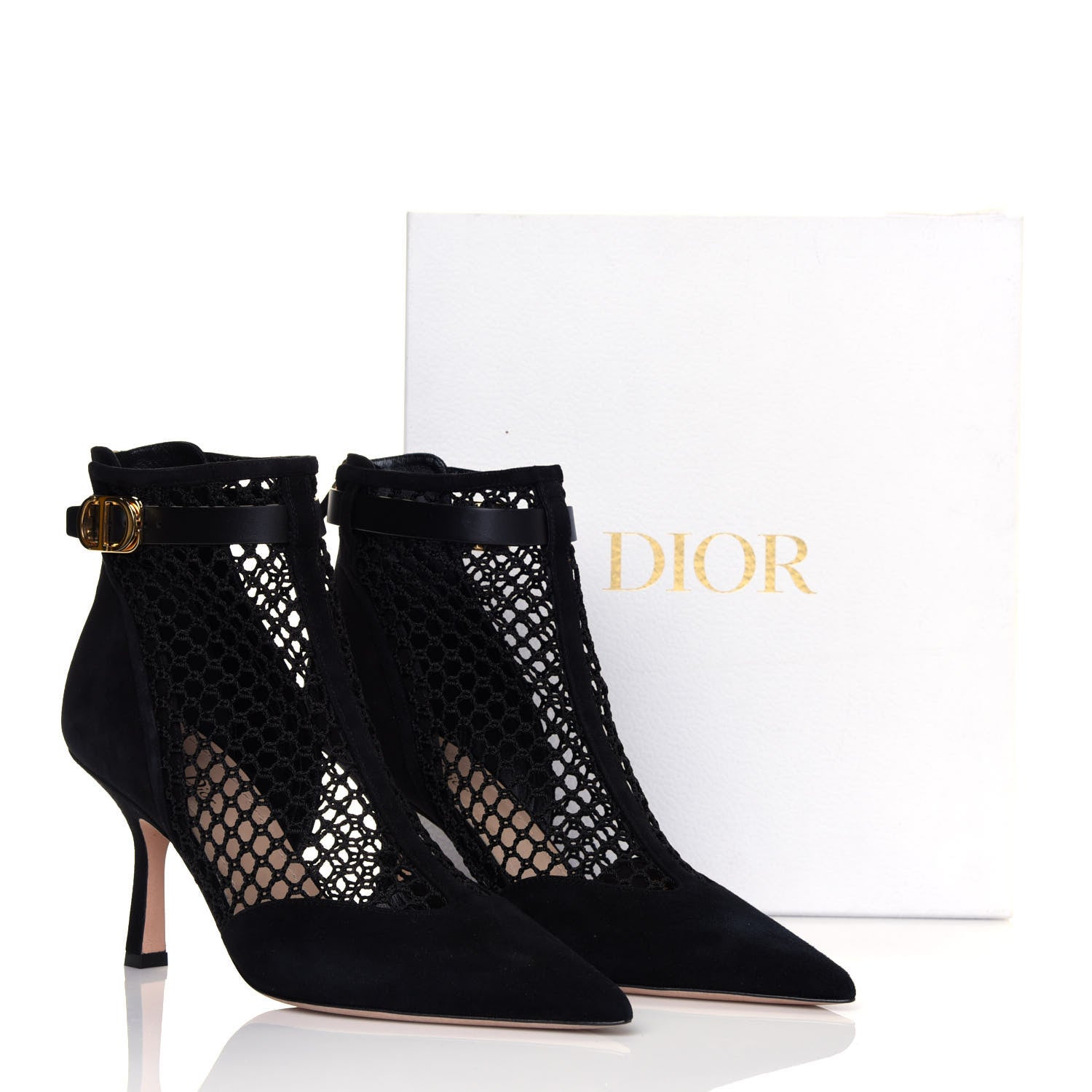 Christian Dior Suede Resille Dior-I Short Boots 41 Black 8 of 8