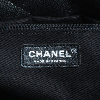 Chanel Caviar Timeless CC Tote Dark Silver 6 of 7