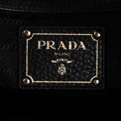 Prada Vitello Daino Tote Nero Black 5 of 7