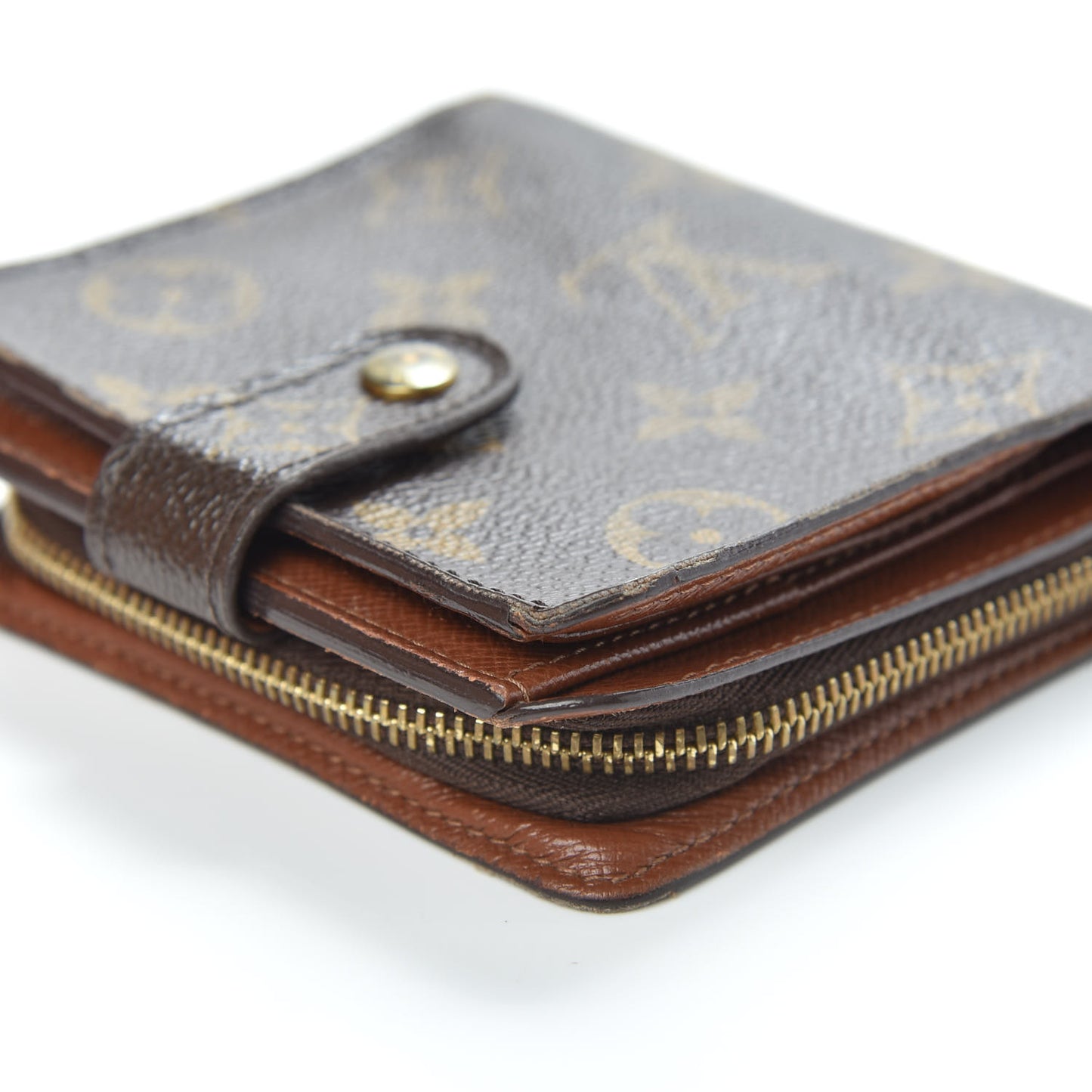 Monogram Compact Zippe Zipped Wallet