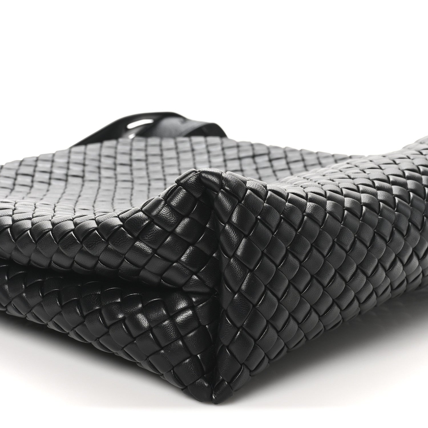 Bottega Veneta Nappa Intrecciato The Fold Crossbody Black 8 of 9