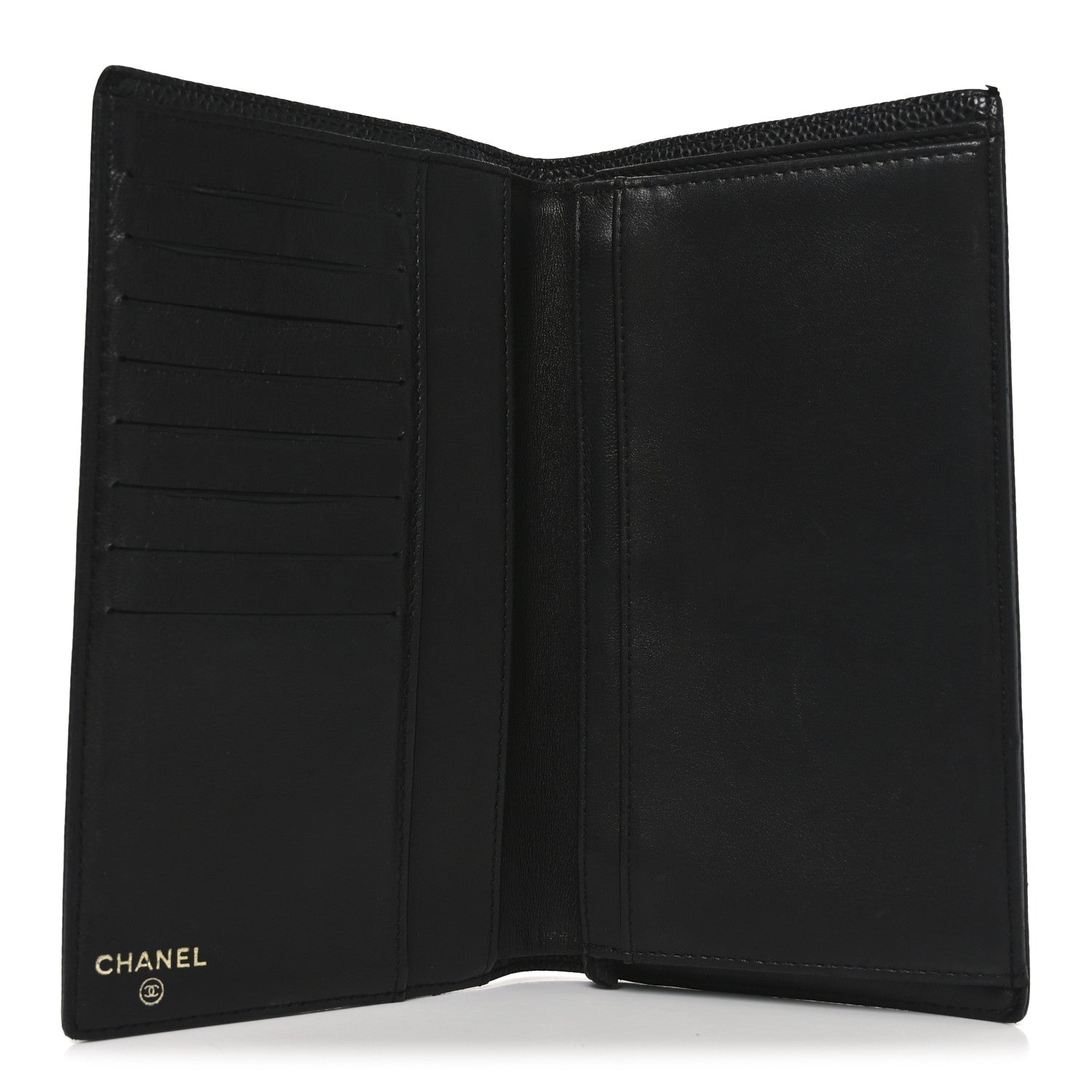 Chanel Caviar Timeless CC Yen Wallet Black 7 of 14