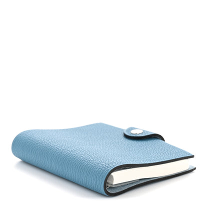 Hermes Togo Ulysse Mini Notebook Cover Blue Jean 4 of 8
