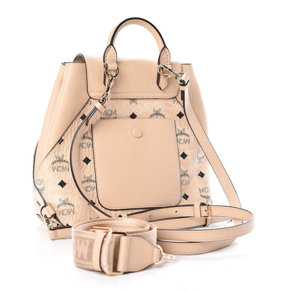 MCM Visetos Small Essential Backpack Beige 5 of 11