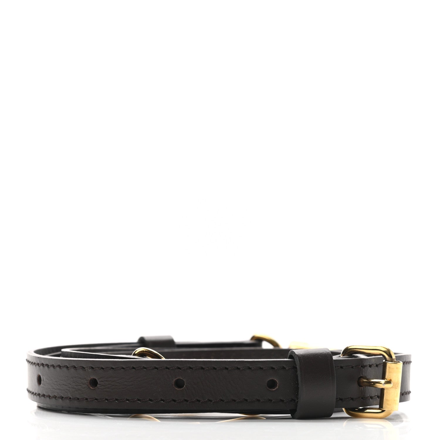 Louis Vuitton Calfskin 12mm Adjustable Shoulder Strap Brown 2 of 5