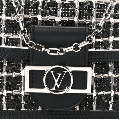 Louis Vuitton Tweed Sequin Dauphine Minaudiere Black 7 of 9
