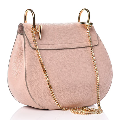 Chloe Grained Lambskin Drew Shoulder Bag Cement Pink 3 of 7