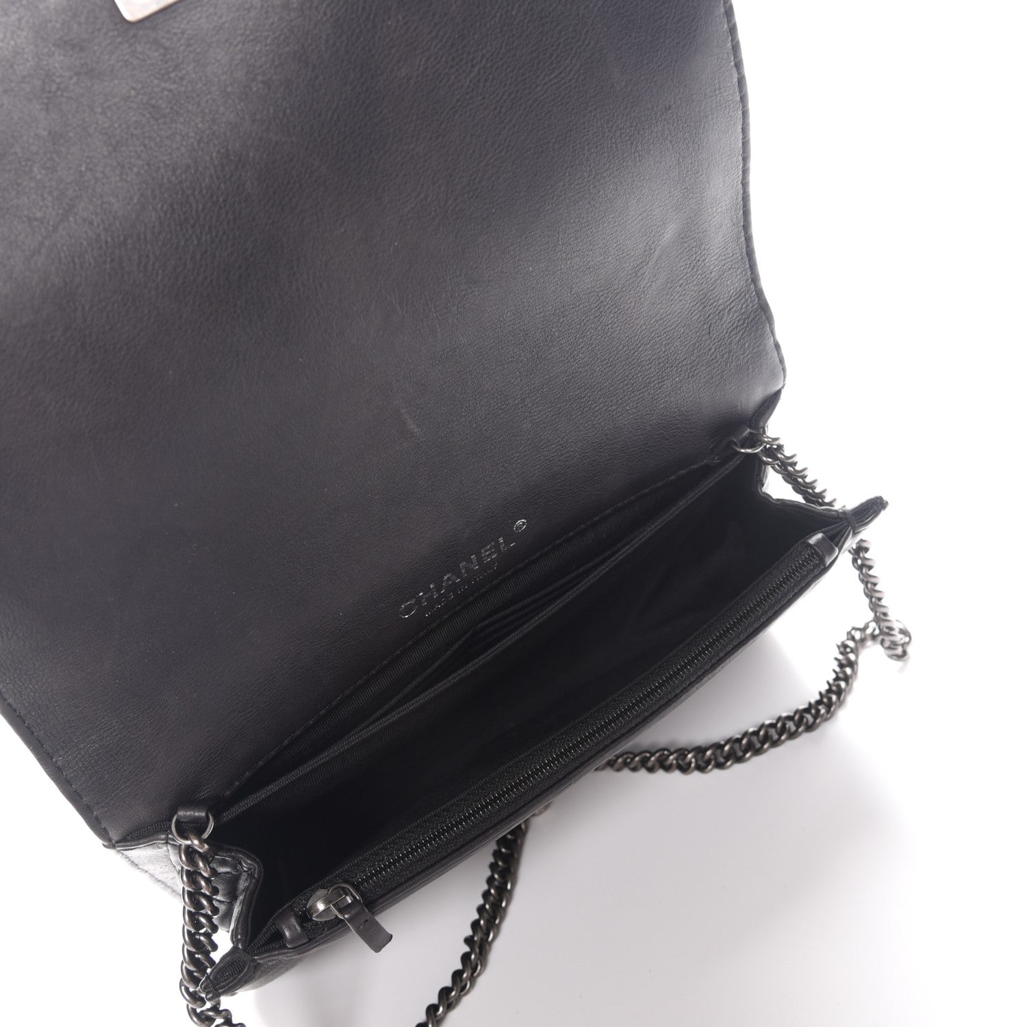 Chanel Calfskin Small Boy Reverso Flap Black 5 of 8