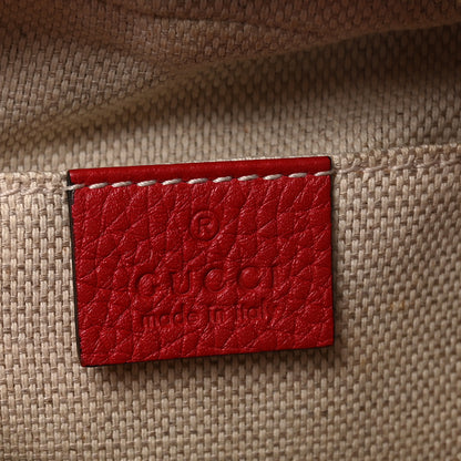 Gucci Pebbled Calfskin Small Soho Disco Bag Tabasco Red 6 of 10