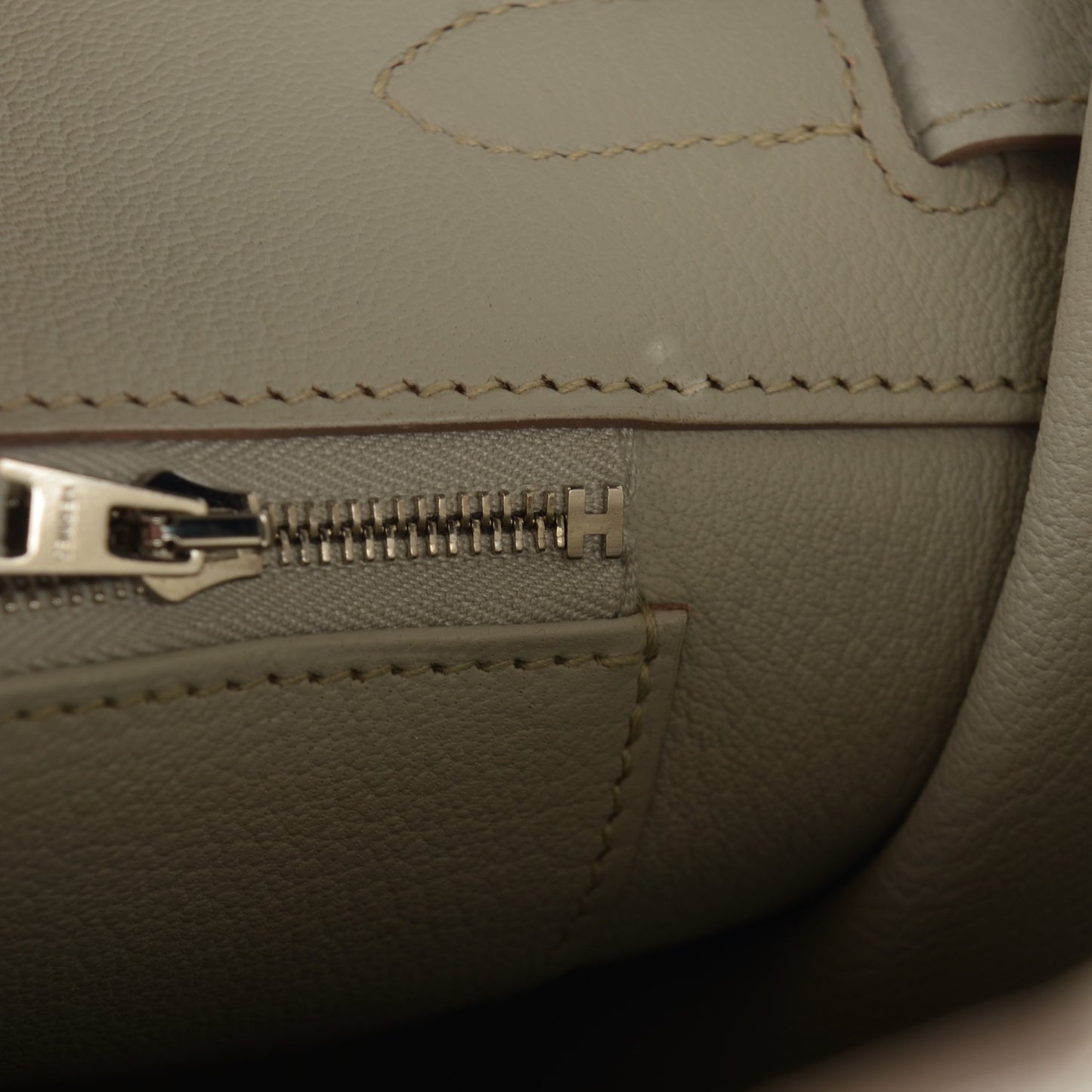 Taurillon Clemence Birkin 35 Gris Perle