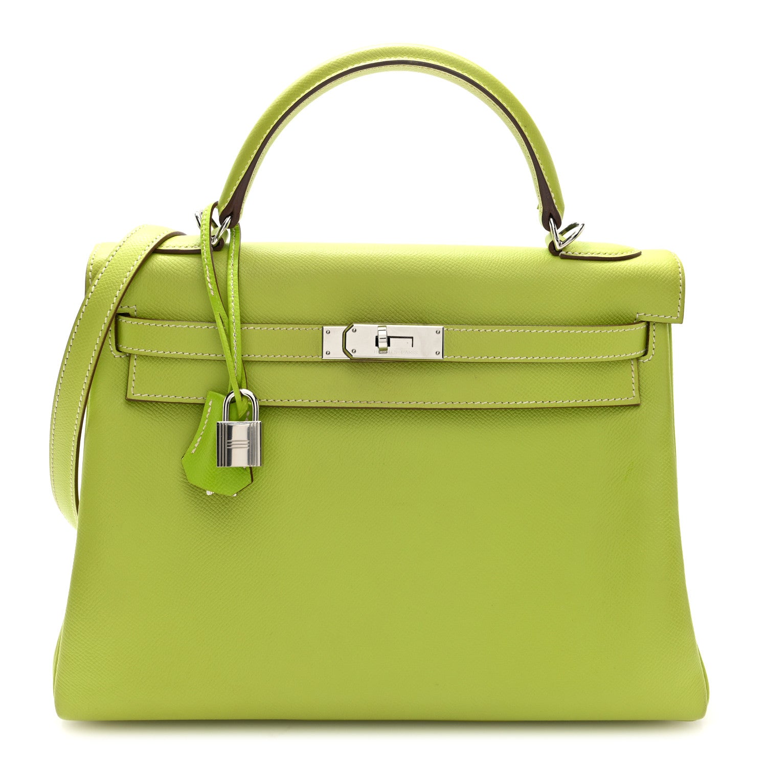 Hermes Epsom Candy Kelly Retourne 32 Kiwi Lichen 1 of 16