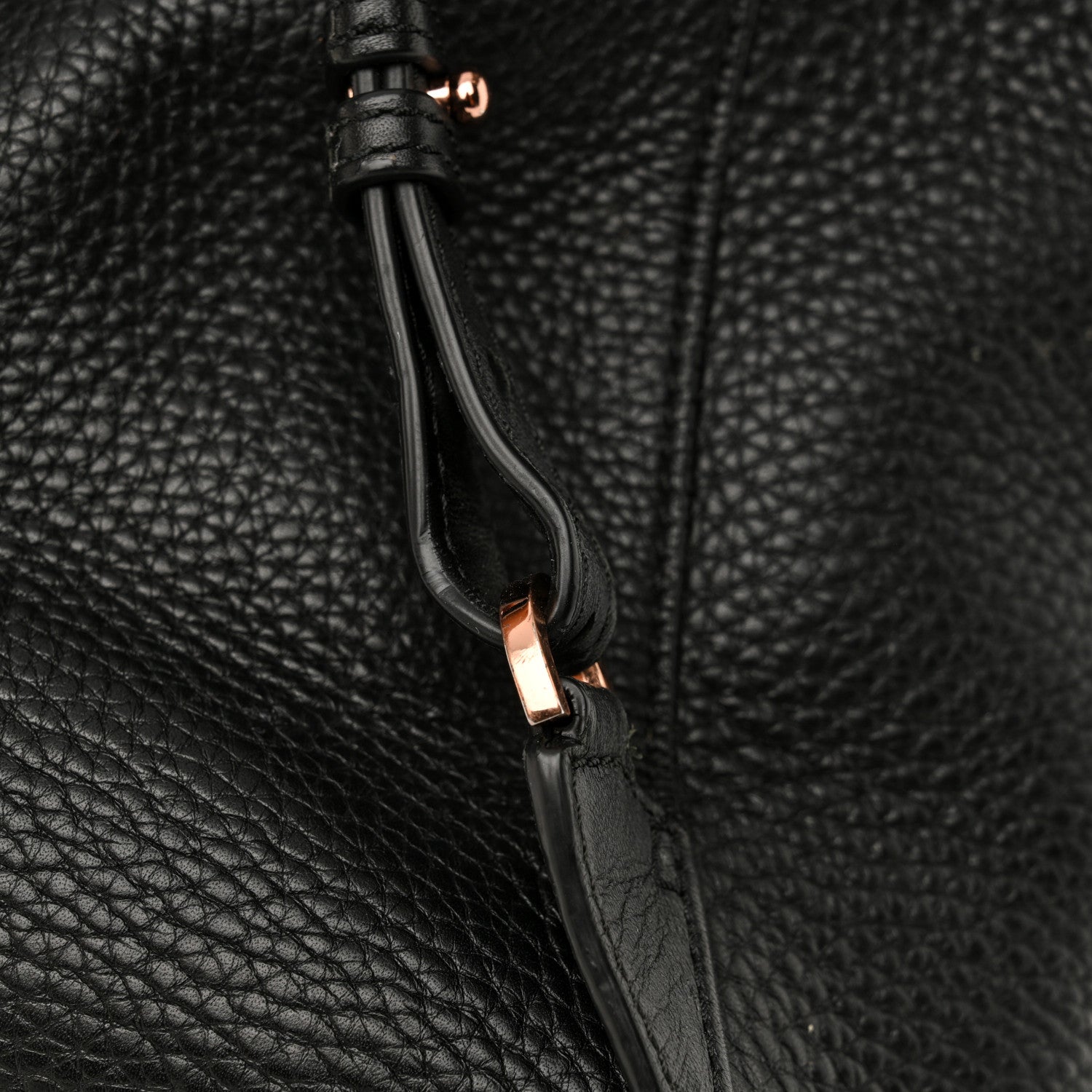 Alexander Wang Pebbled Calfskin Prisma Skeletal Backpack Black Rose Gold Hardware 15 of 17