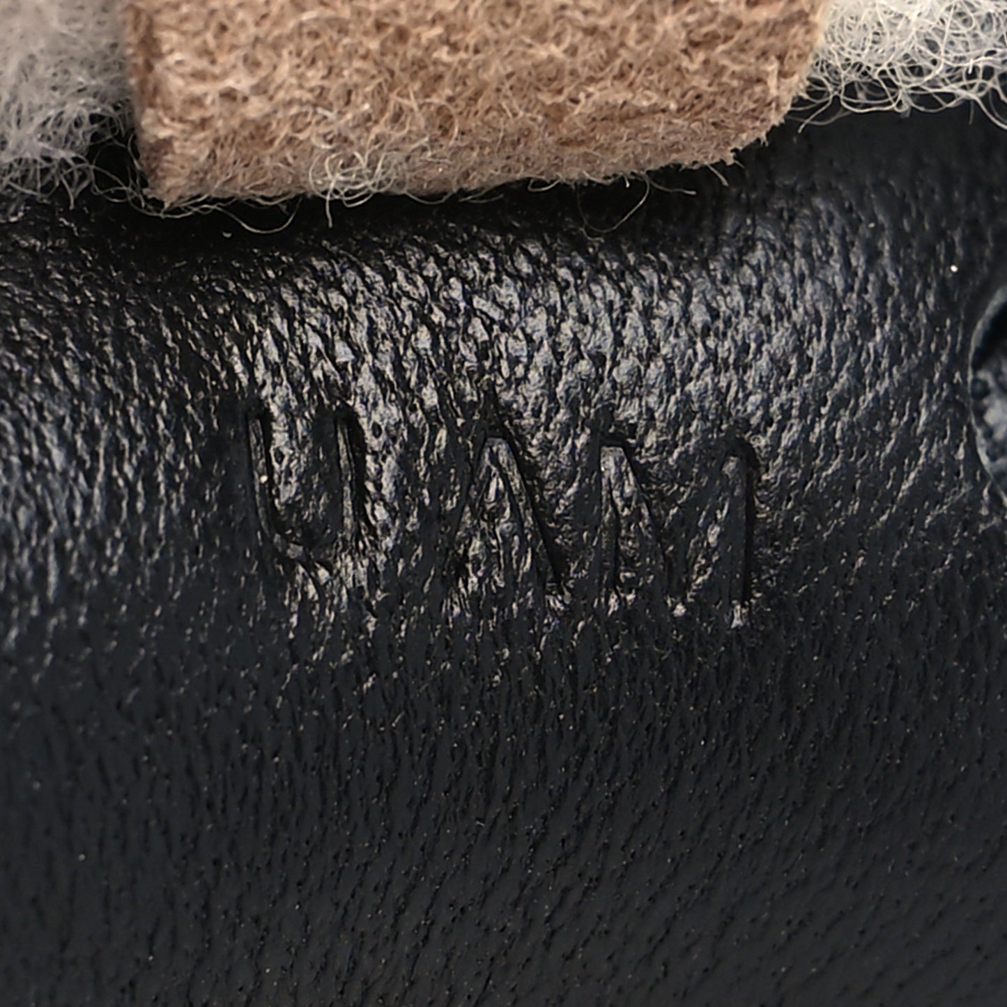 Milo Lambskin Shearling Budy Charm Black