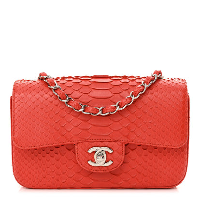 Chanel Snakeskin Mini Rectangular Flap Red 1 of 11