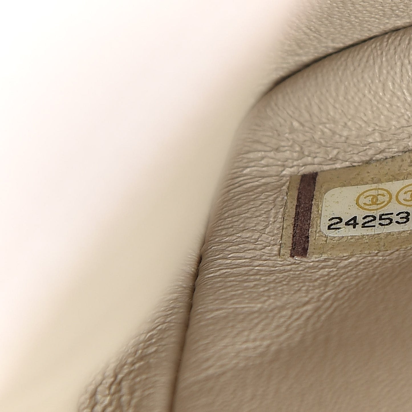 Caviar Quilted Flap Light Beige