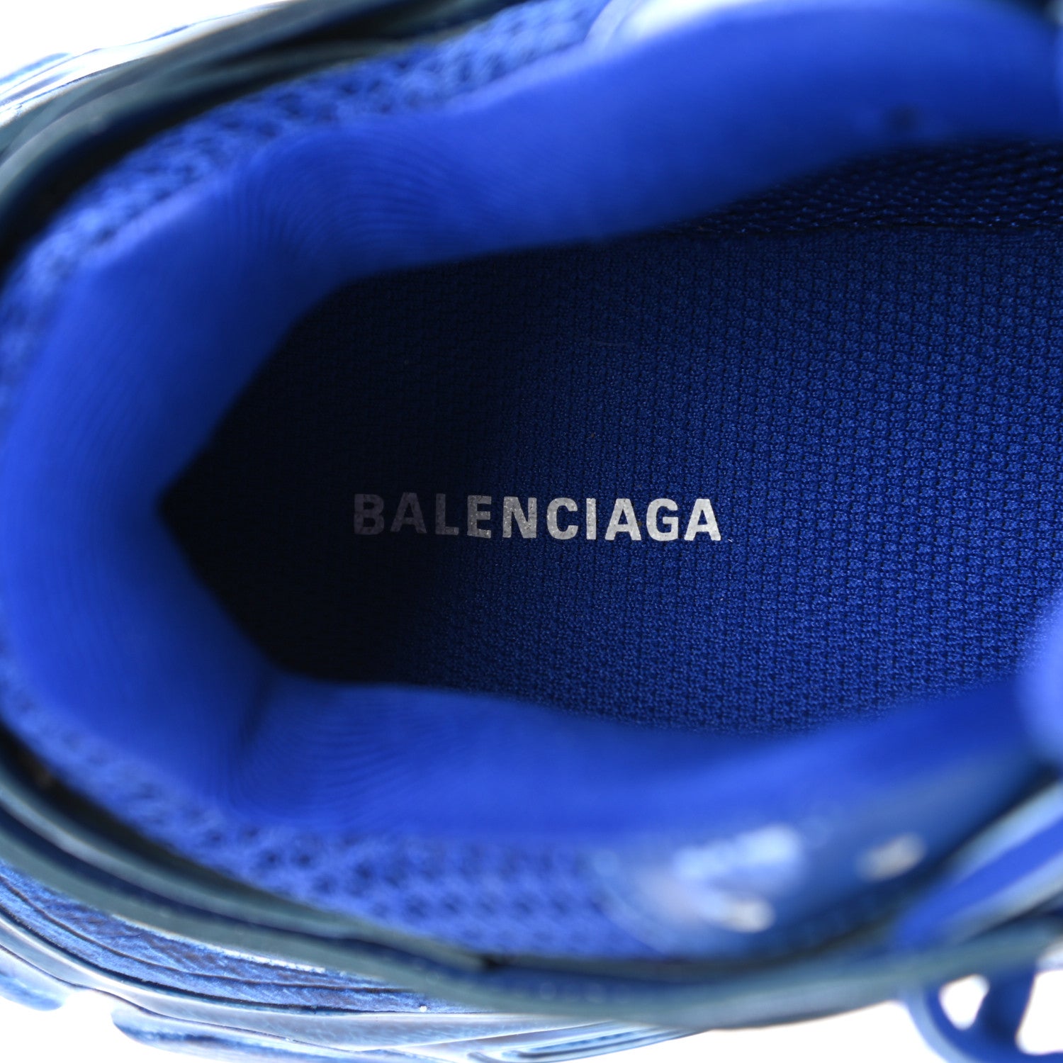 Balenciaga Mesh Nylon Womens Track Sneakers 35 Faded Blue 7 of 9