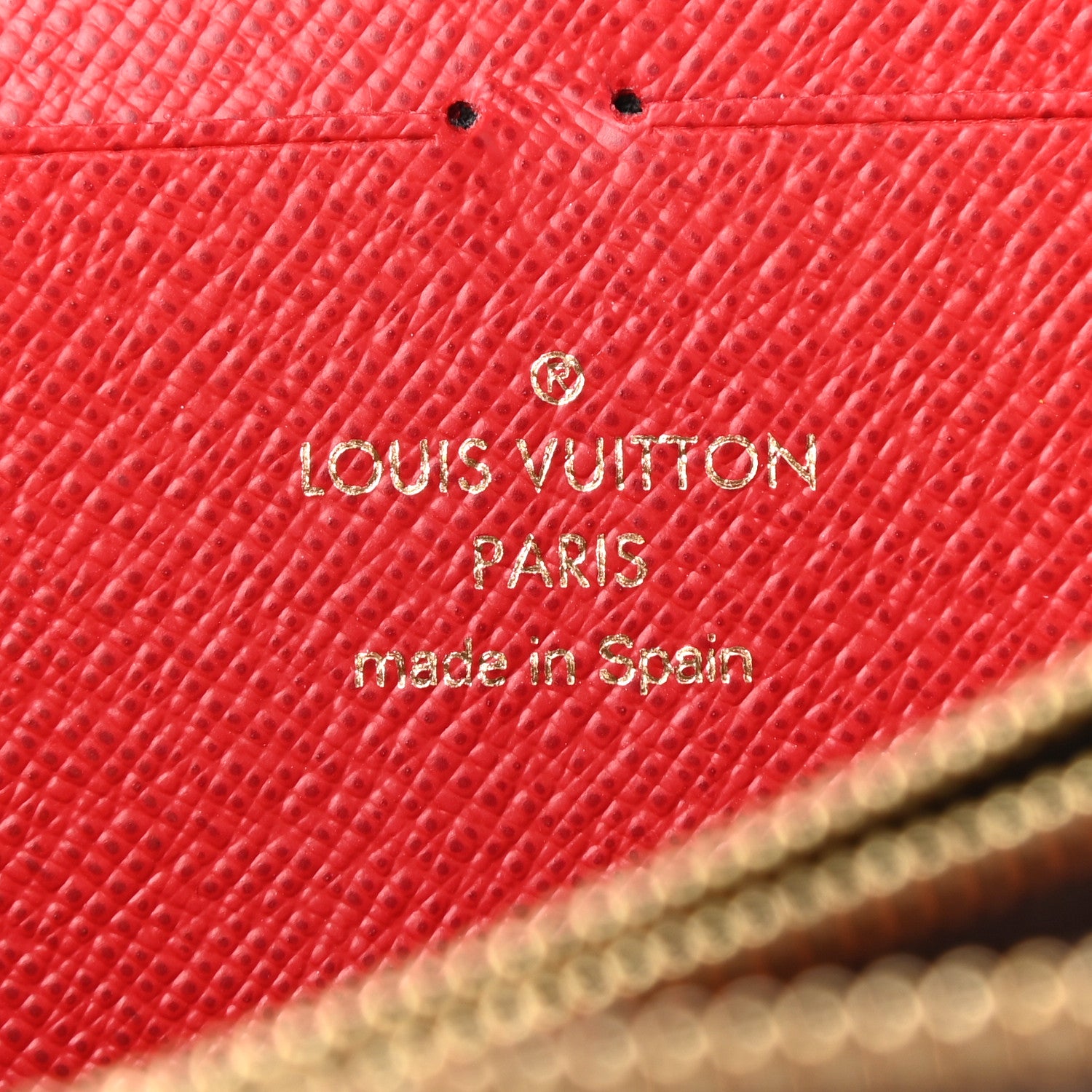 Louis Vuitton Damier Ebene Clemence Wallet Cherry 6 of 9