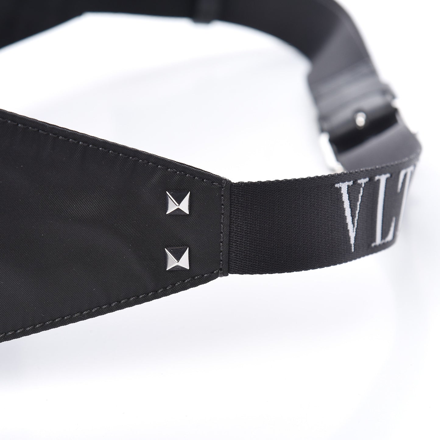 Nylon VLTN Banane Belt Bag Black