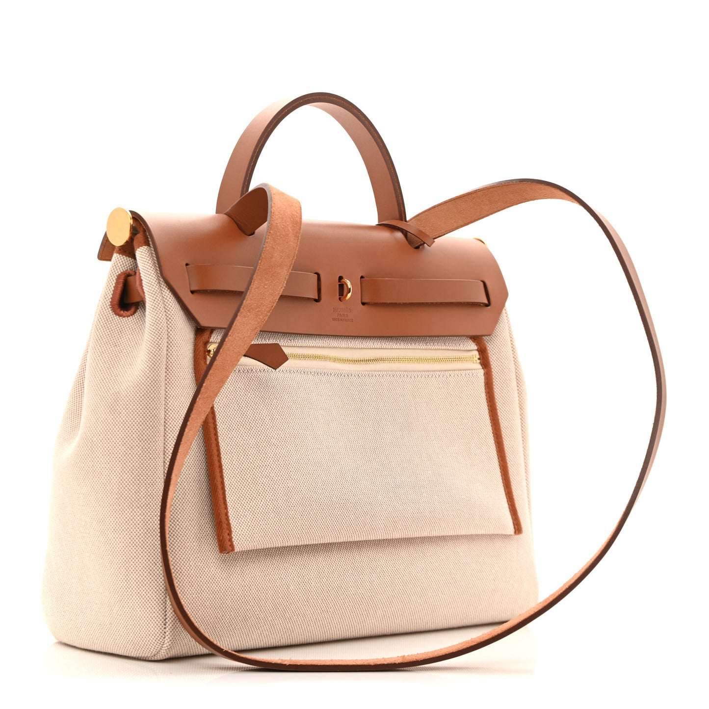H Plume Canvas Vache Hunter Circuit 24 Herbag Zip Retourne 31 Fauve Ecru Beige