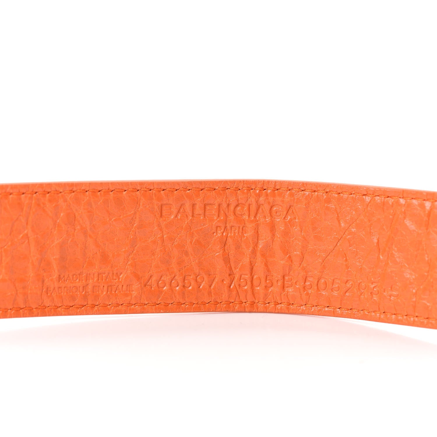 Balenciaga Agneau Logo Blanket Bracelet Sanguine 5 of 6