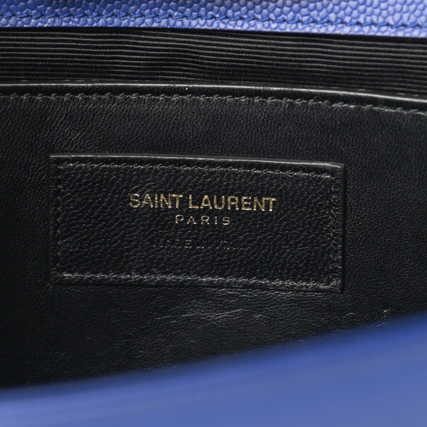Grain De Poudre Medium Classic Monogram Kate Satchel Flash Blue