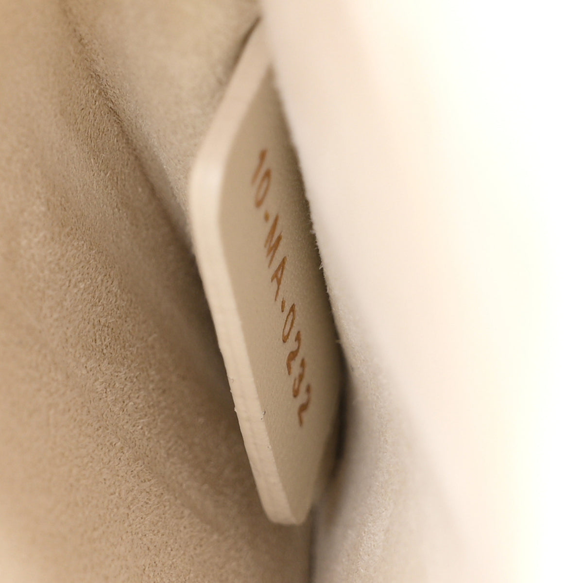 Lambskin Cannage Medium Lady D-Joy White