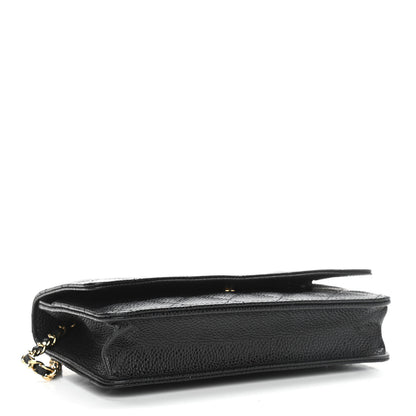 Chanel Caviar Quilted Wallet On Chain WOC Black 4 of 11