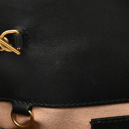 Gucci Calfskin Matelasse Super Mini GG Marmont Shoulder Bag Black 11 of 14