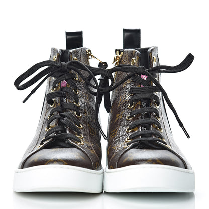 Louis Vuitton Calfskin Monogram World Tour Sneaker Boot 40 2 of 10