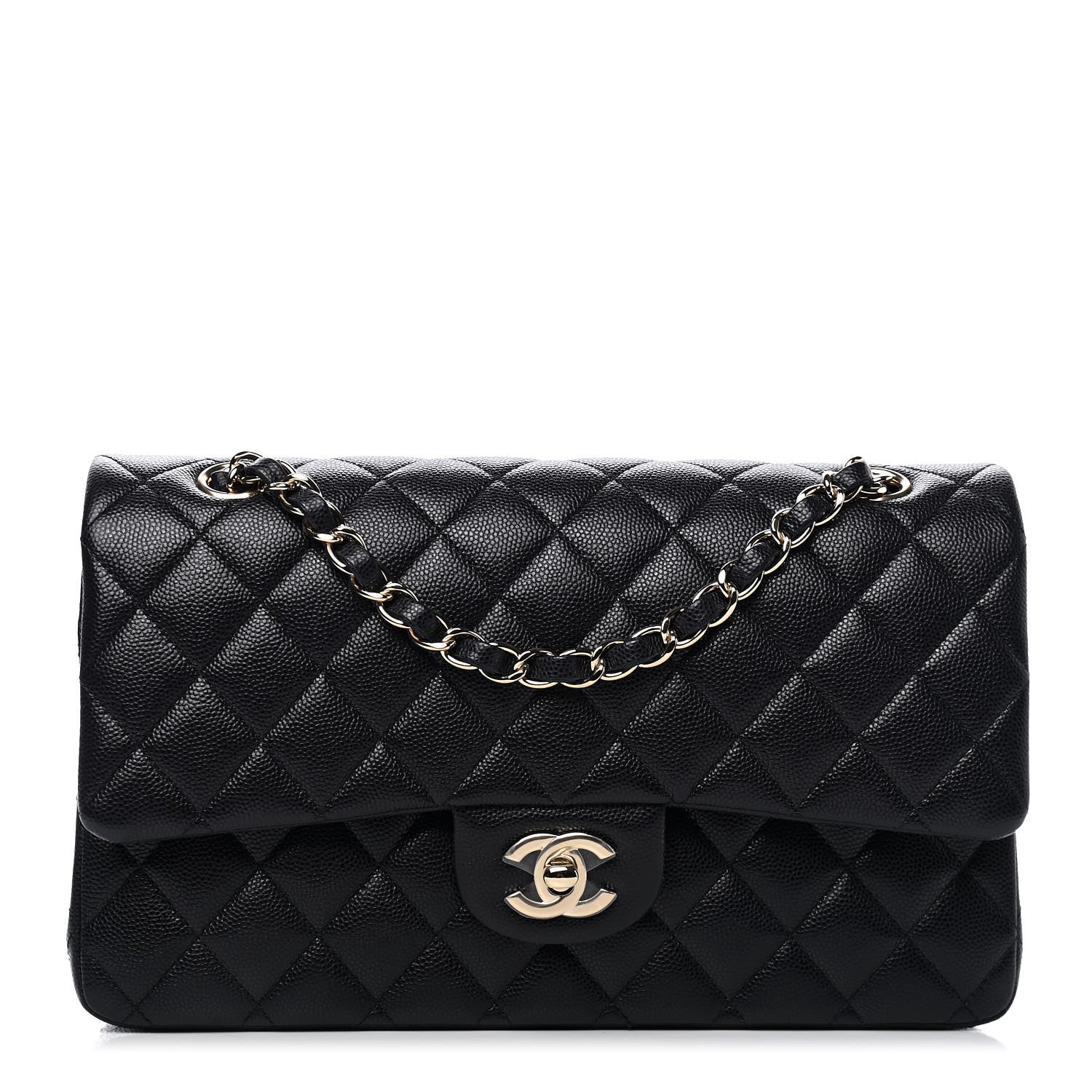 Chanel Caviar Quilted Medium Double Flap Navy 1 of 6