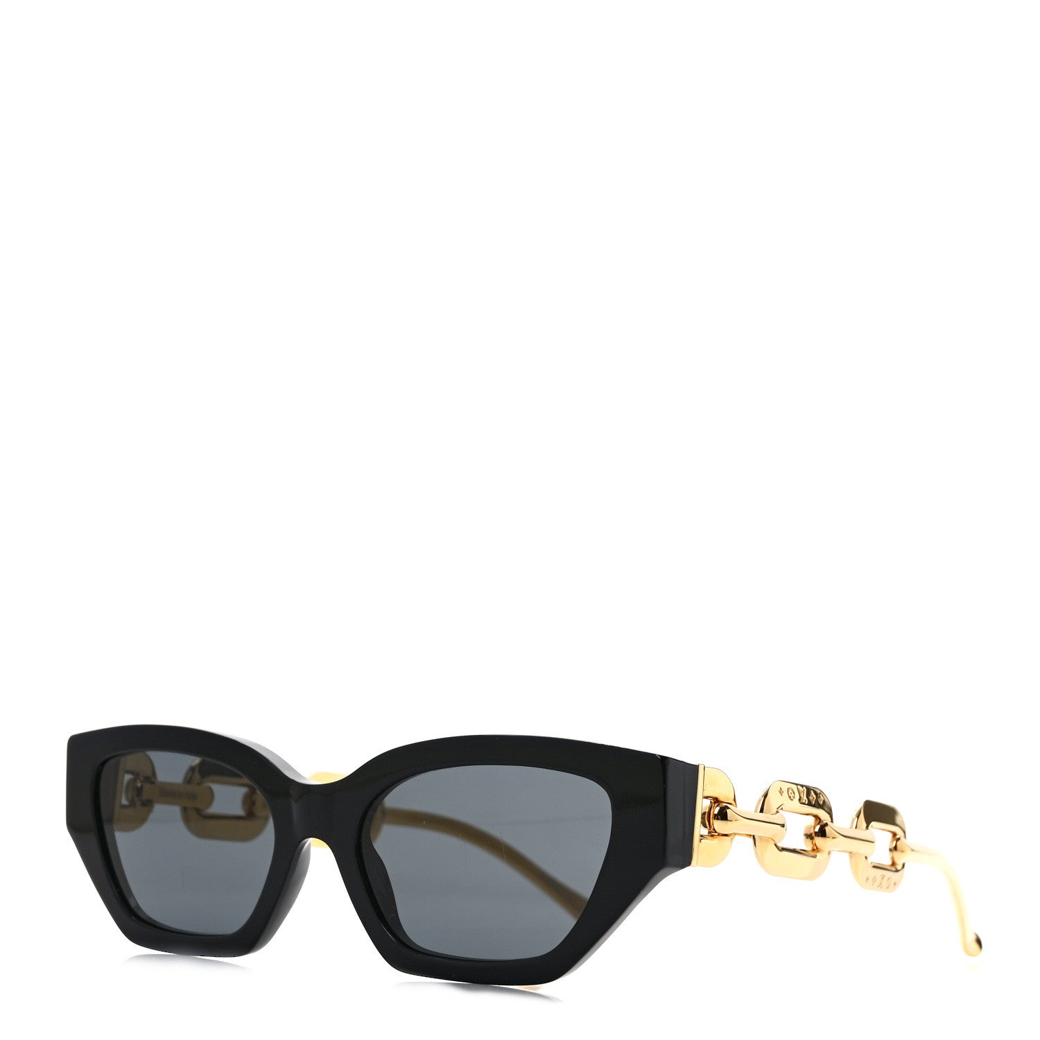 Louis Vuitton Metal LV Edge Sunglasses Z1473W Black 1 of 9