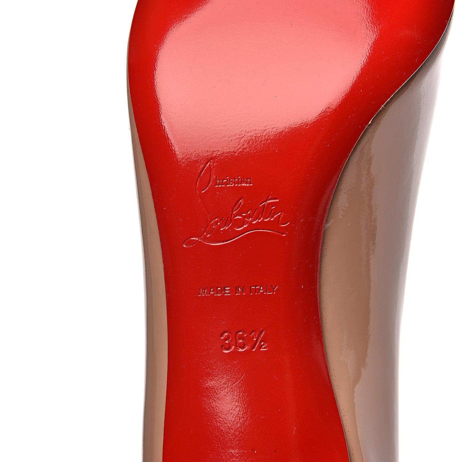 Christian Louboutin Patent Simple 70 Pumps 36.5 Nude 6 of 8