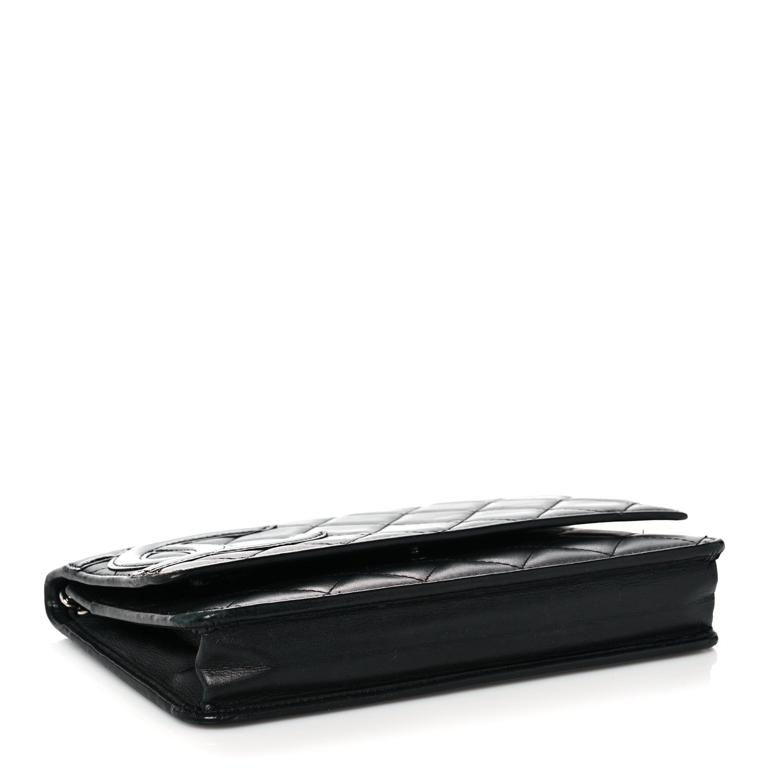 Chanel Calfskin Quilted Cambon Wallet On Chain WOC Black 4 of 15