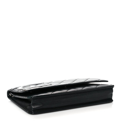 Chanel Calfskin Quilted Cambon Wallet On Chain WOC Black 4 of 15
