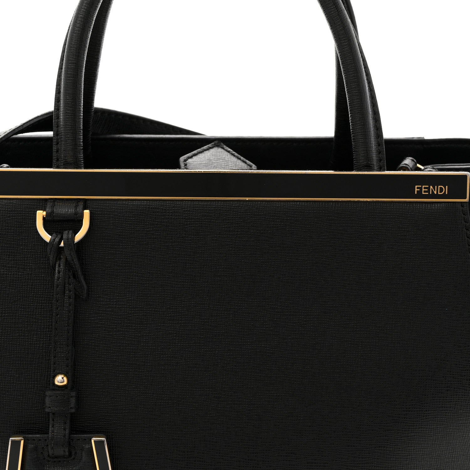 Fendi Vitello Elite Petite 2Jours Tote Black 8 of 12