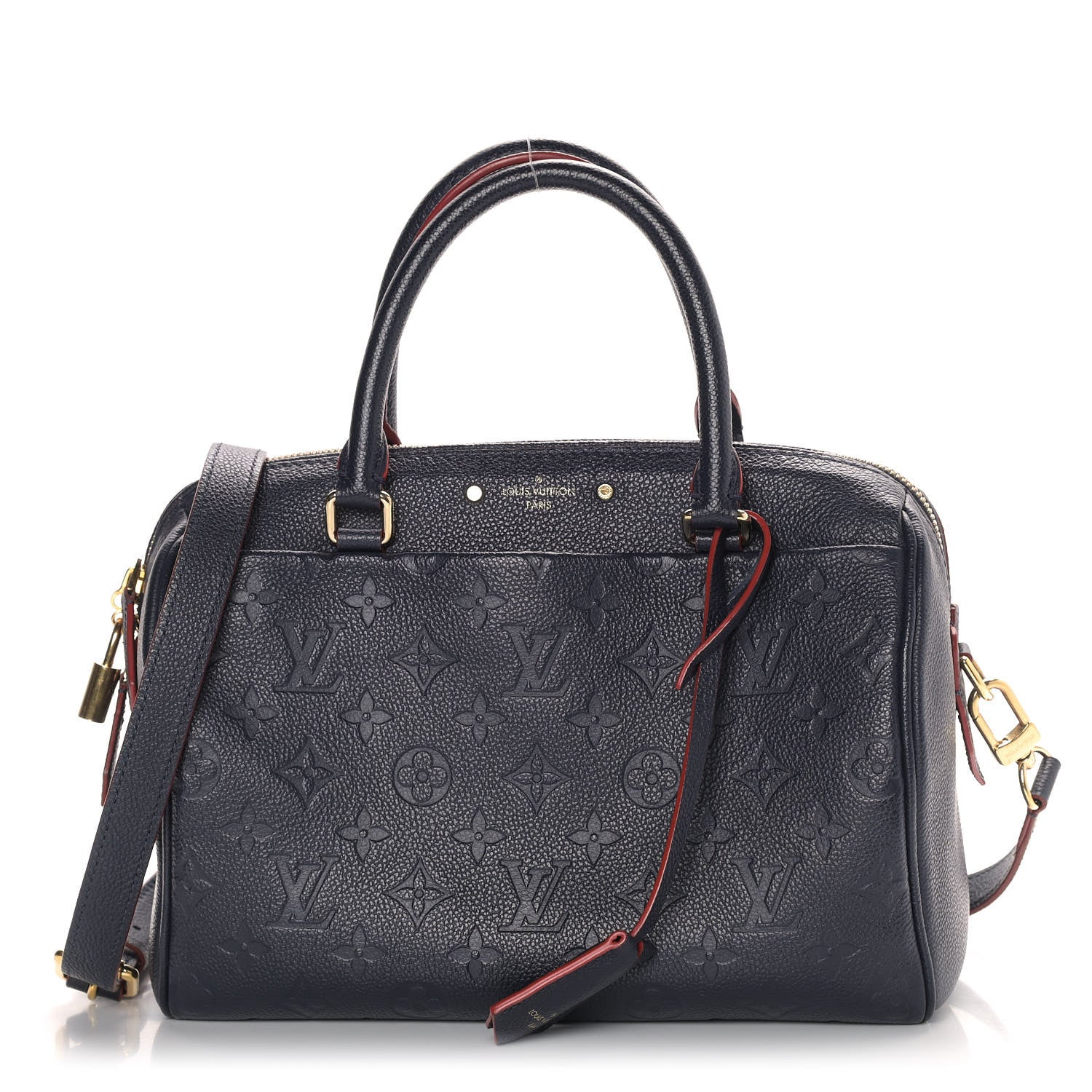 Louis Vuitton Empreinte Speedy Bandouliere 25 NM Marine Rouge 1 of 12