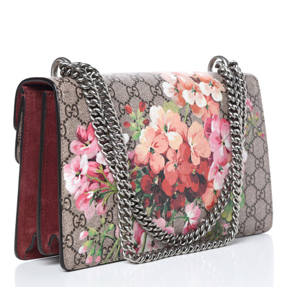 Gucci GG Supreme Monogram Blooms Small Dionysus Shoulder Bag Beige Multicolor Dry Rose 3 of 12