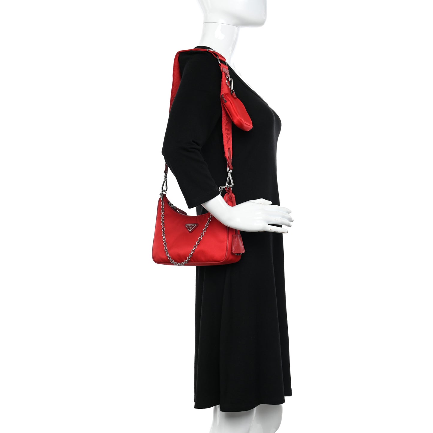 Nylon Re-Edition 2005 Shoulder Bag Rosso