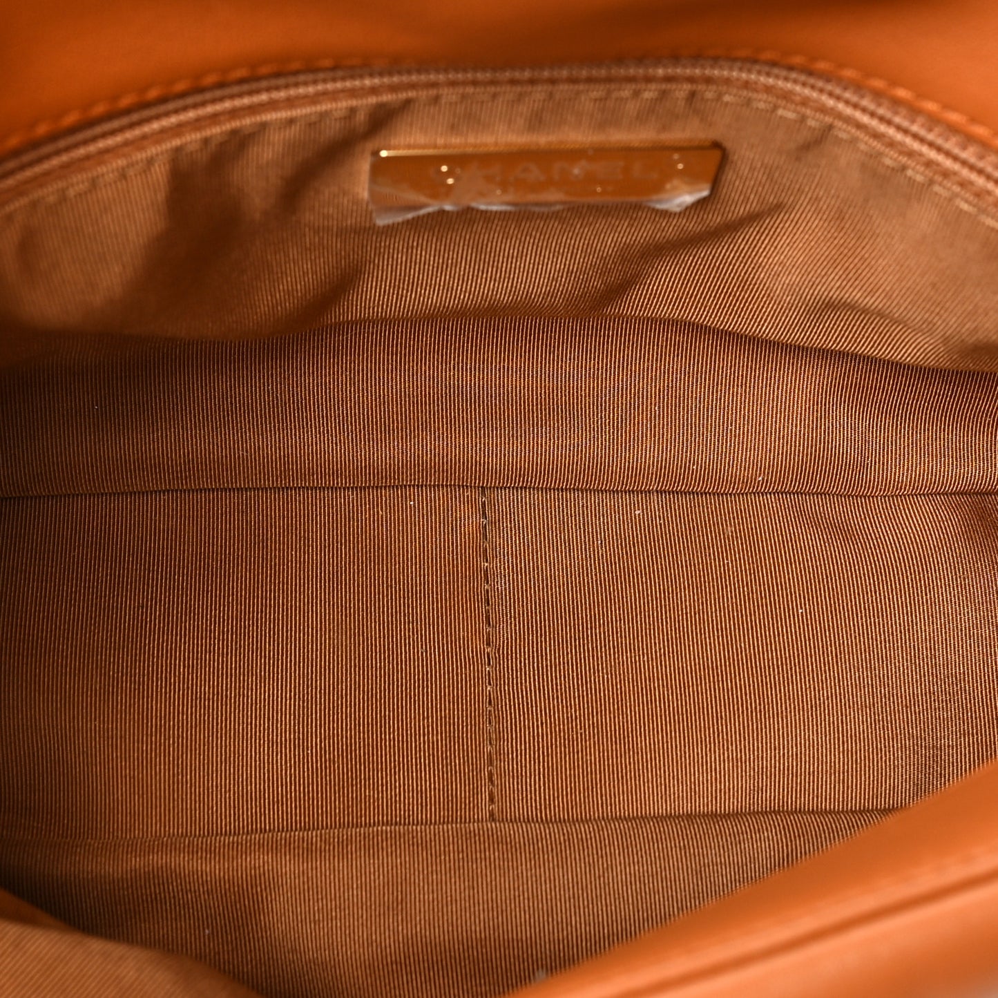 Lambskin Quilted Medium Chanel 19 Flap Light Brown