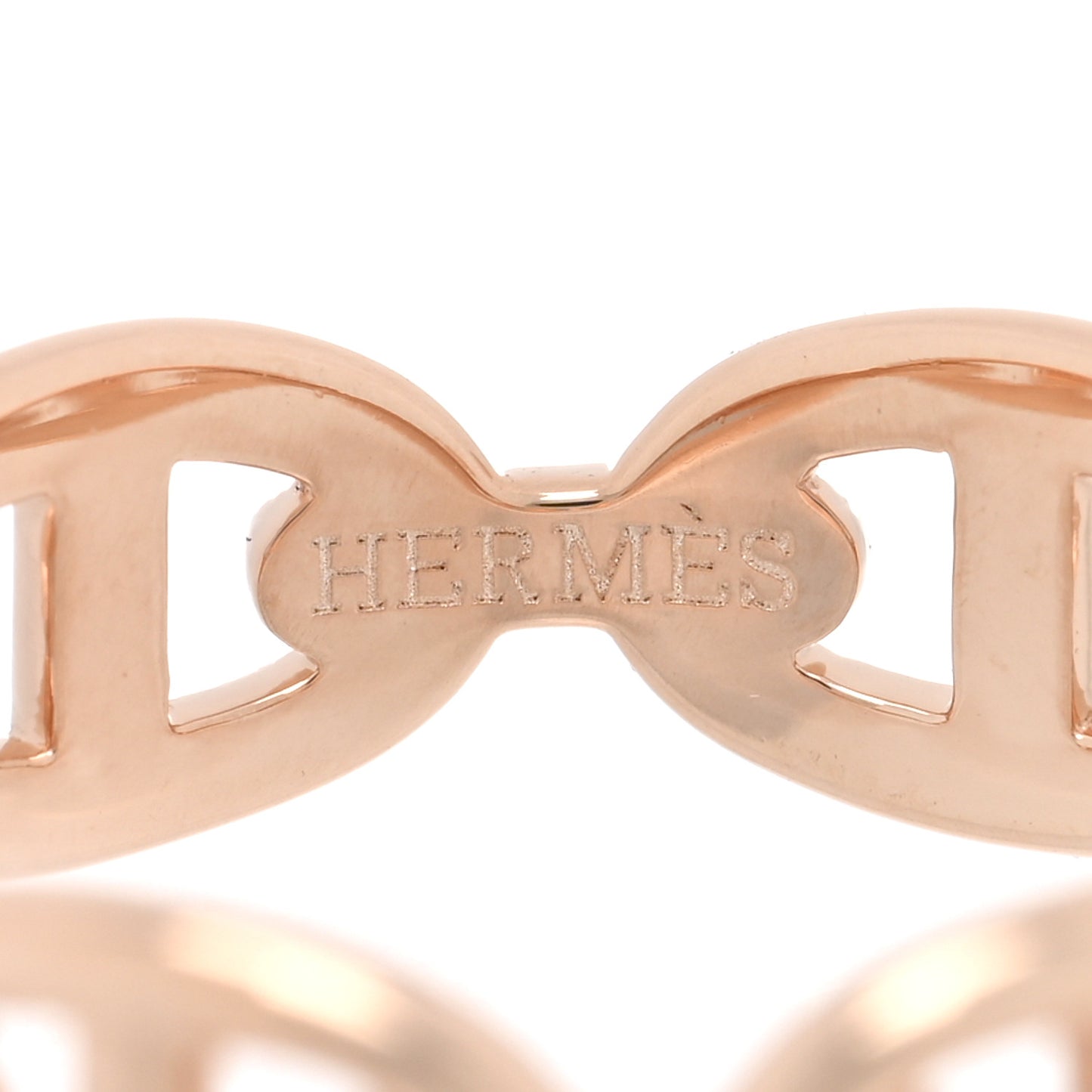 18K Rose Gold PM Chaine d'Ancre Enchainee Ring 55 7.25