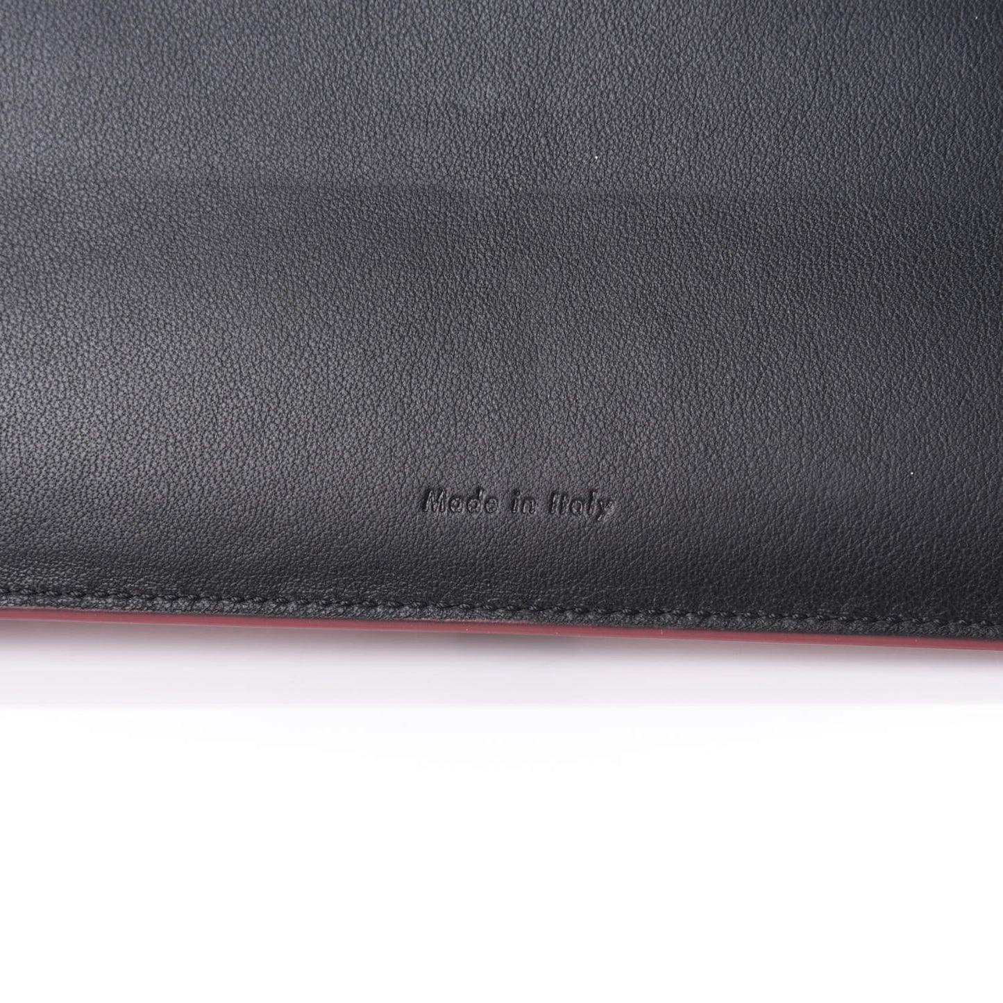 Smooth Calfskin Medium Multifunction Strap Wallet Coquelicot