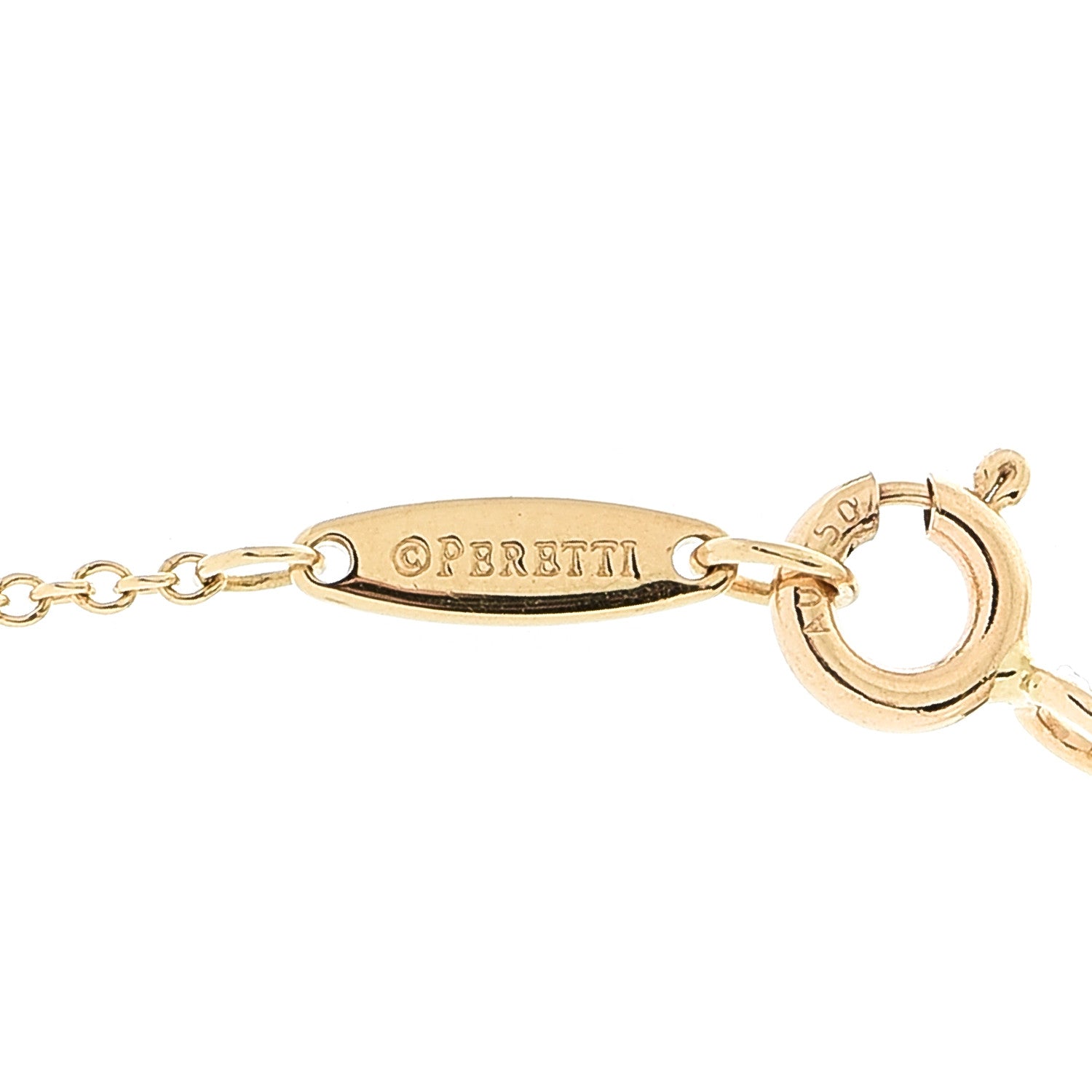 Tiffany 18K Yellow Gold Diamond .08ct Elsa Peretti Diamonds by the Yard Pendant Necklace 6 of 7