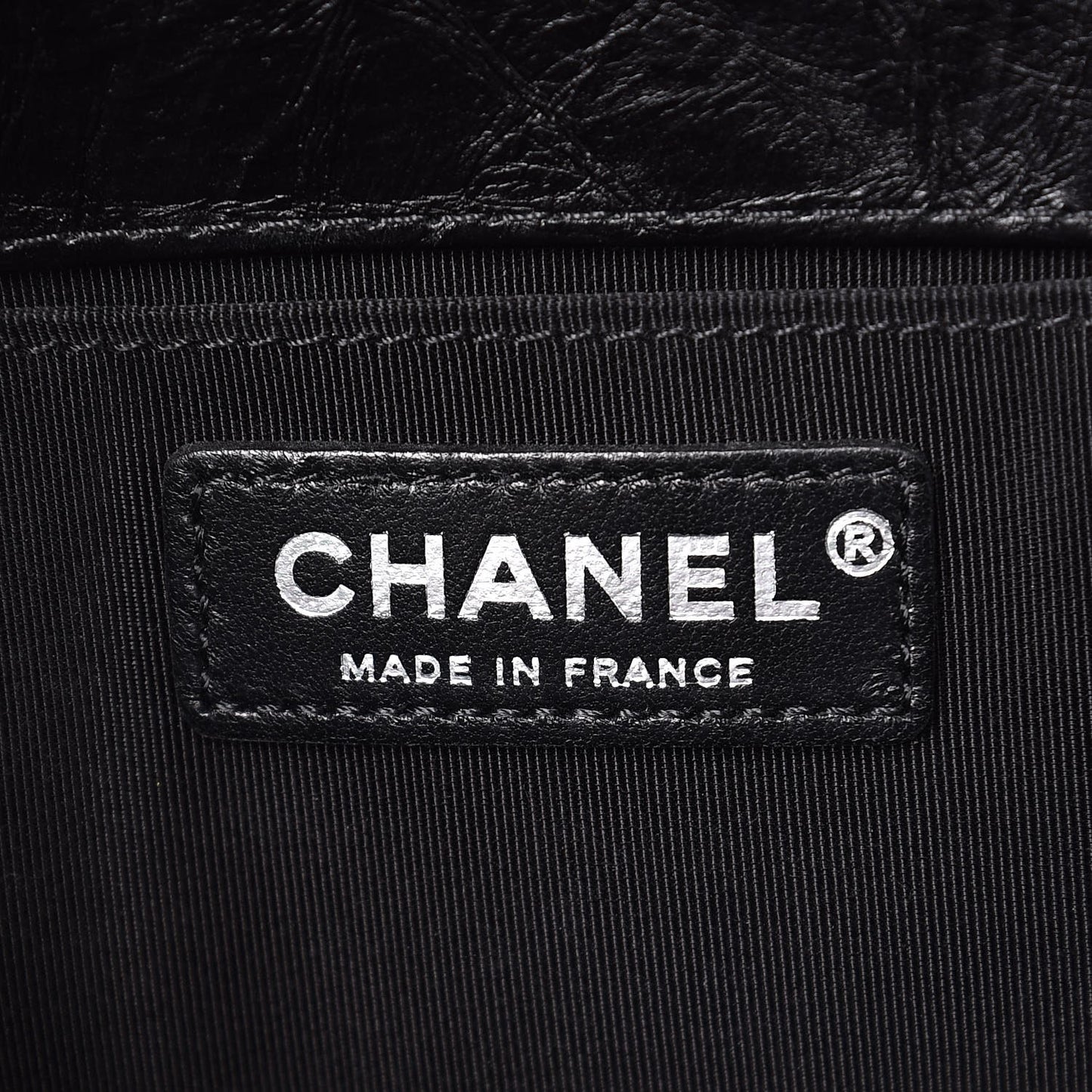 Aged Calfskin Chevron Quilted Medium Jacket Boy Flap Black