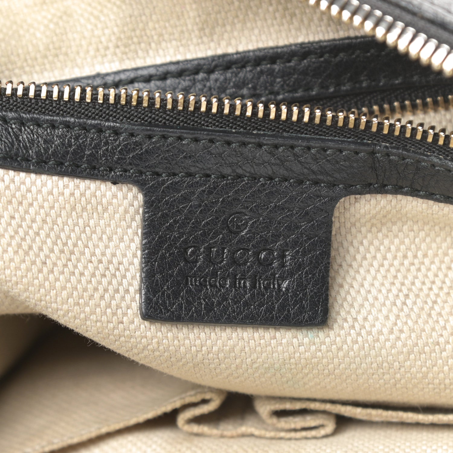 Gucci Pebbled Calfskin Small Soho Hobo Black 6 of 15