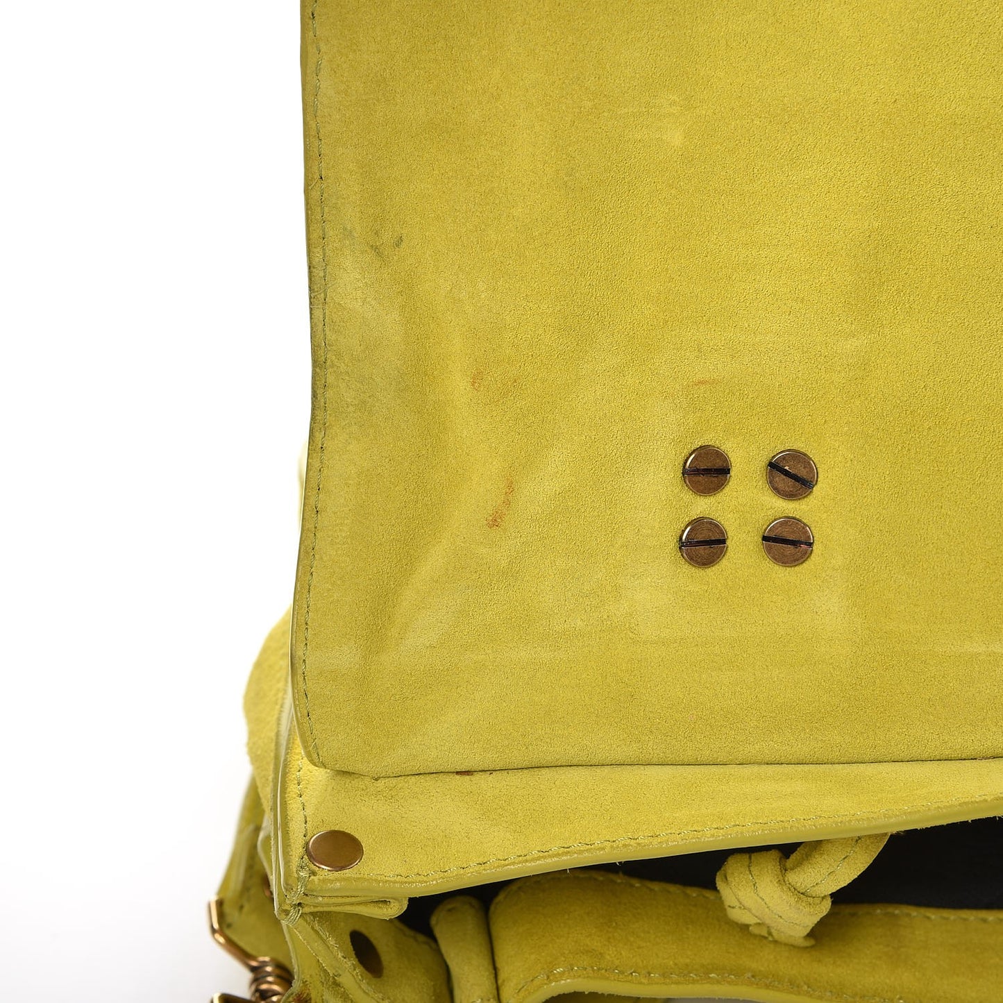 Suede Medium PS1 Satchel Citron